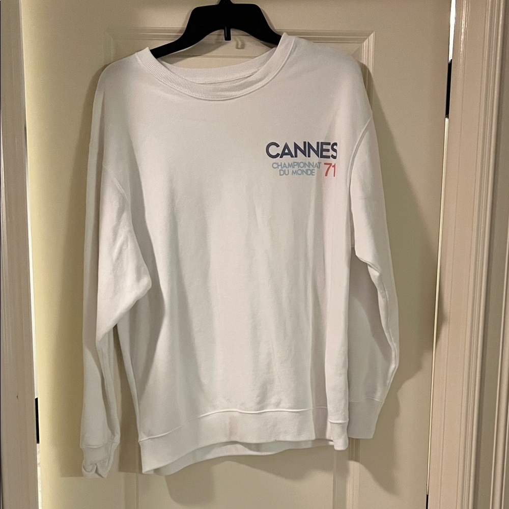 Hollister White Crewneck Sweatshirt